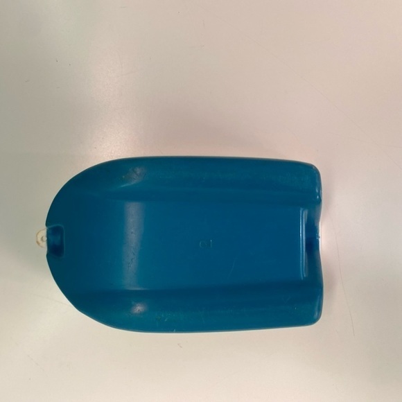 VINTAGE fisher price little people small dinghy boat blue & white plastic - Picture 10 of 10